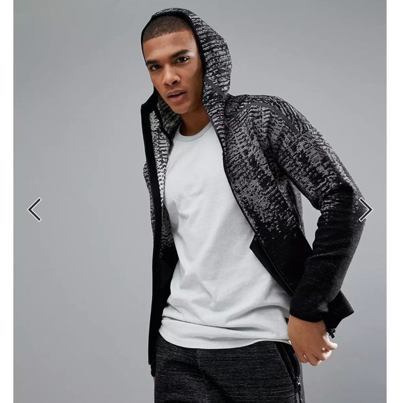 adidas Other - NWOT Adidas ZNE Pulse Knit Hoodie In Black Marl Size Large